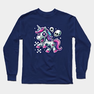 Gothic Unicorn Fantasy Long Sleeve T-Shirt